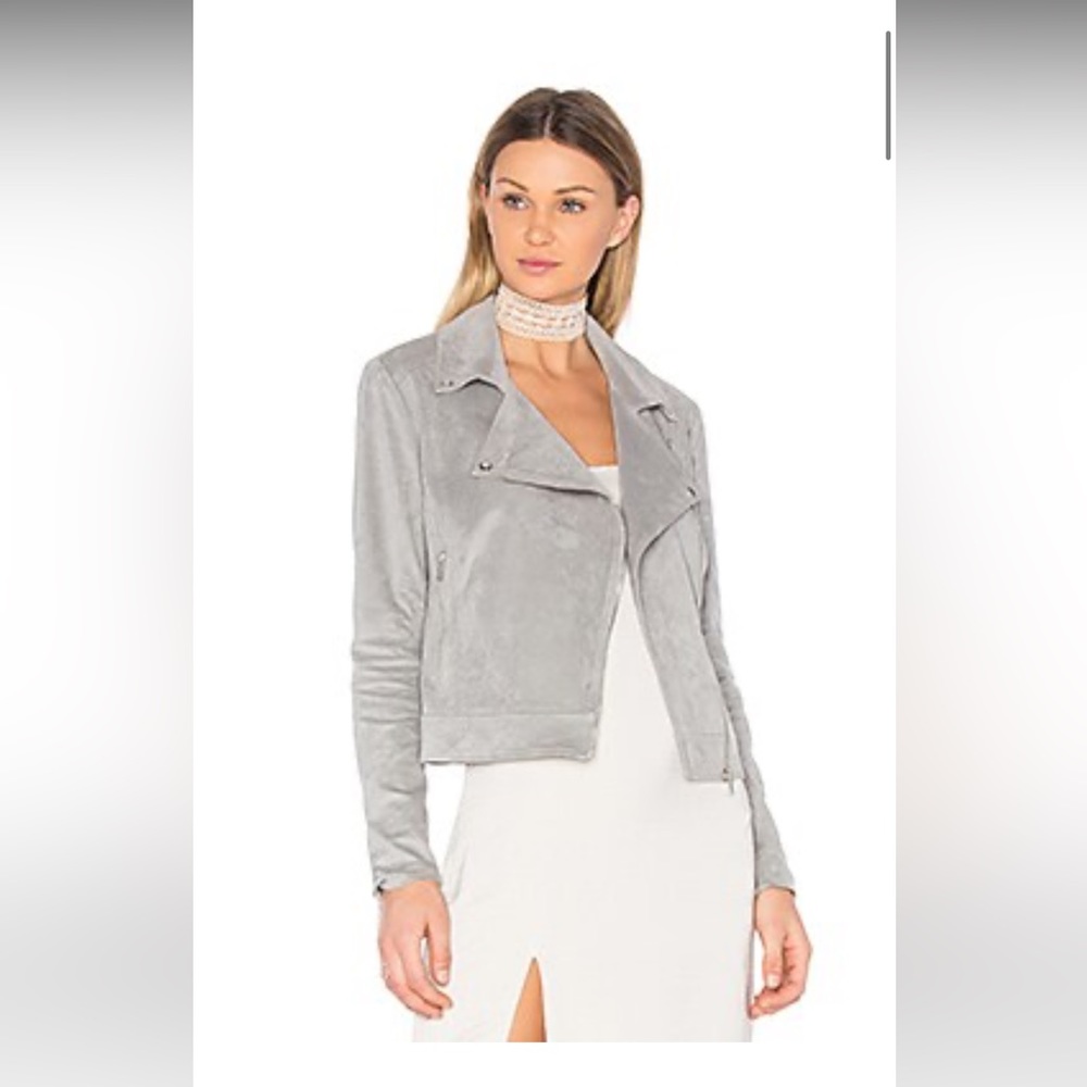1.STATE moto style faux suede jacket New No Tags